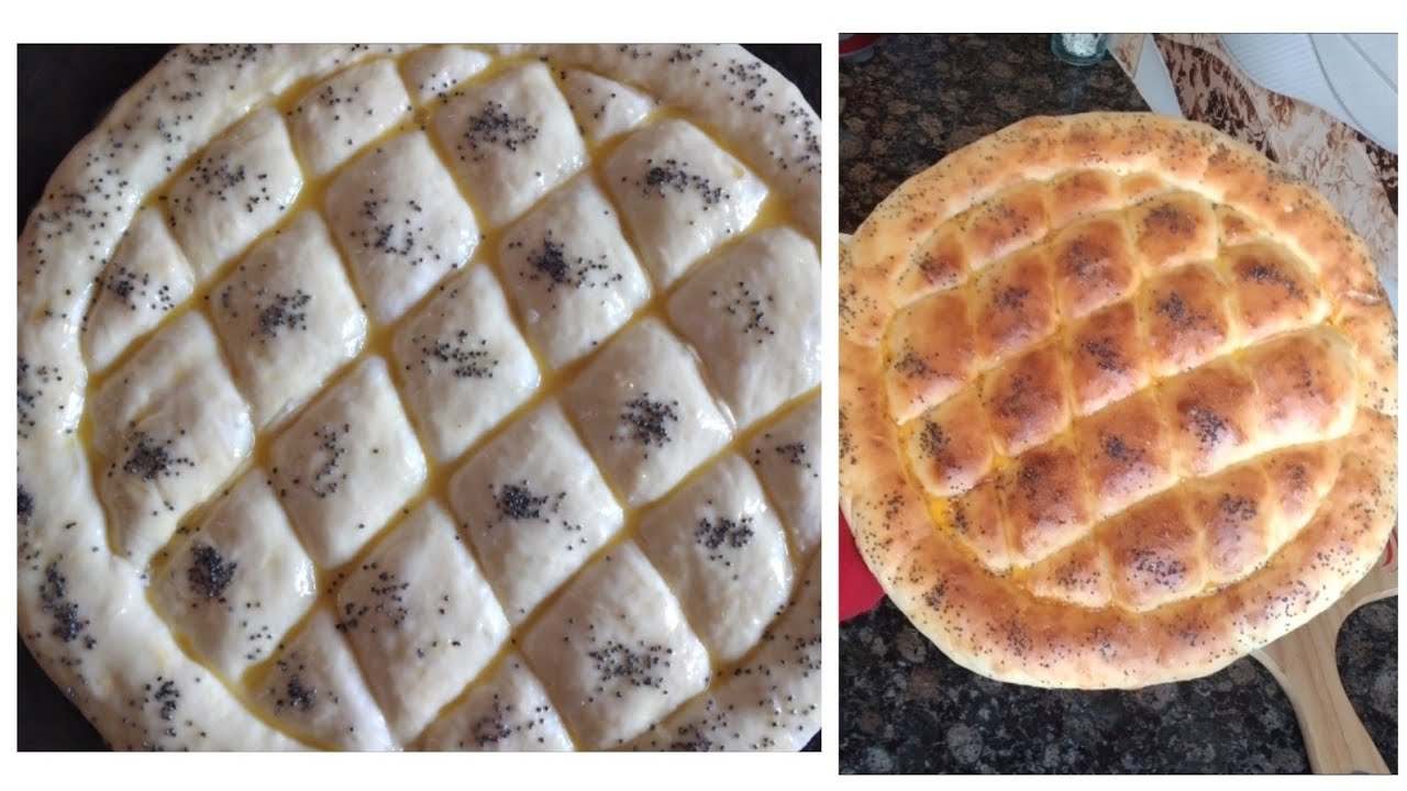 الخبز التركي  مذاق  ولا اروع  بدون ذلك وهشيش  متشبعوش  منو😍😍😍