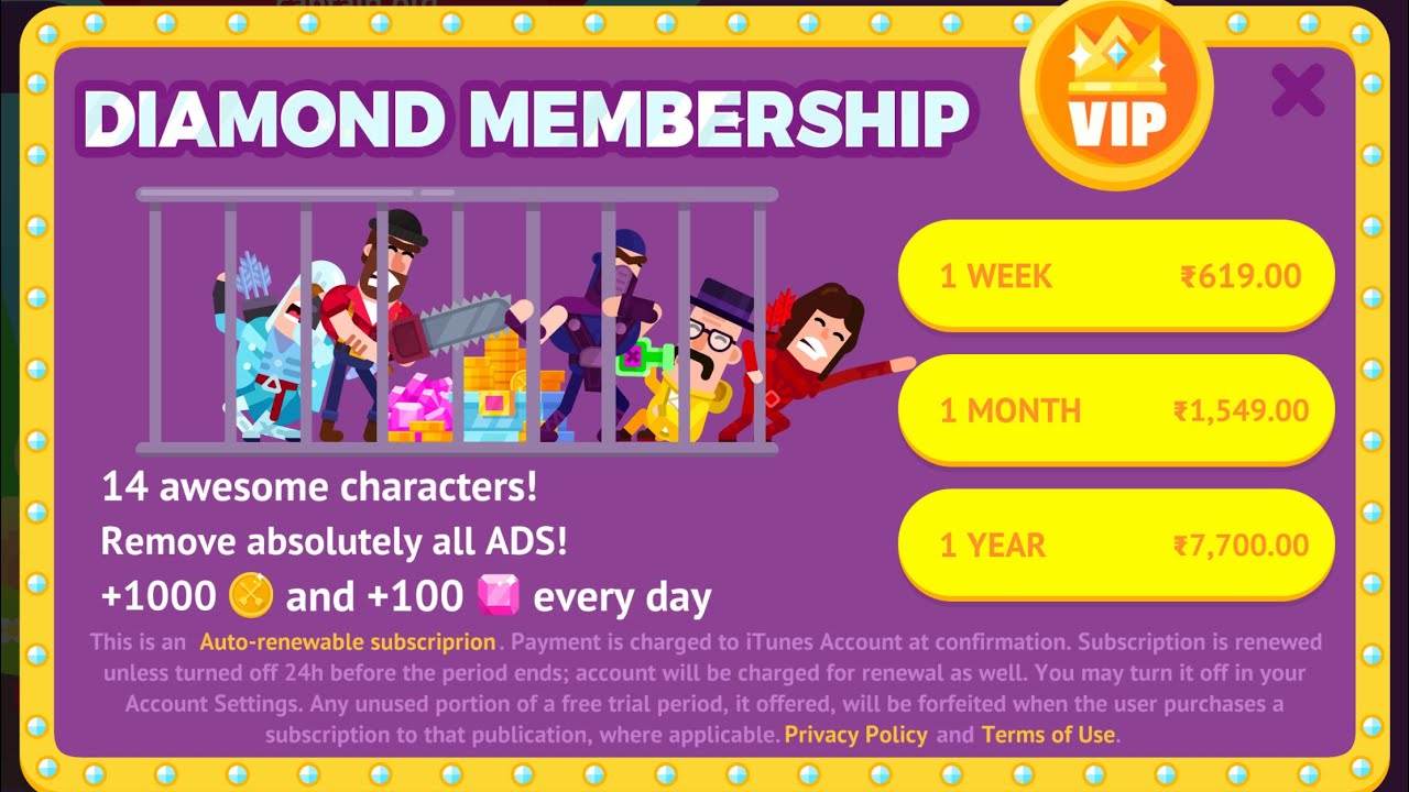 Bowmasters 1 Year Diamond Membership at $110 USD