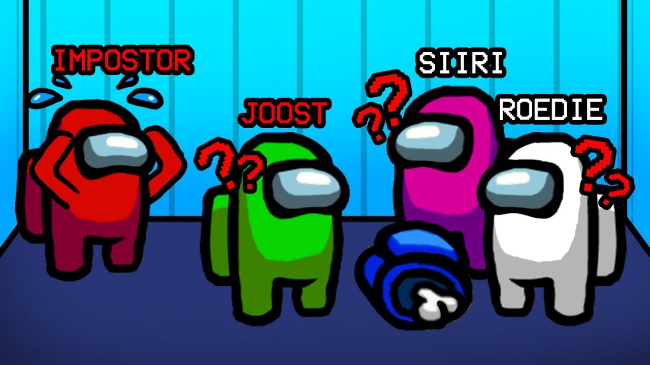 HET LIJK VERSTOPPEN MET DE IMPOSTER in Among Us😂