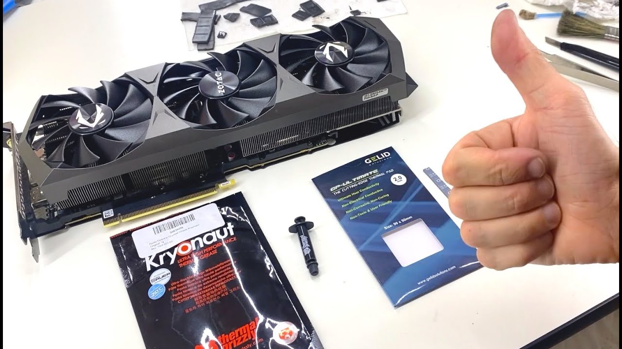 Руководство: Как заменить термопрокладку и термопасту на видеокарте Zotac RTX 3080