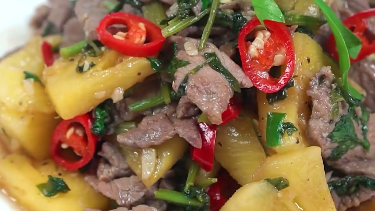 Bò Xào Dứa Lạ Miệng, Tưởng Không Ngon Mà Ngon Không Tưởng | ẨM THỰC CÔ TẤM
