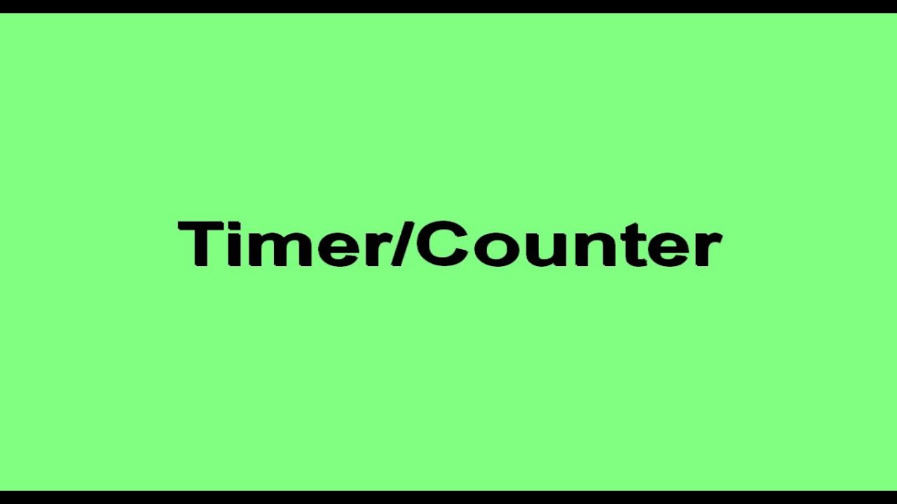 Timer/counter Part1