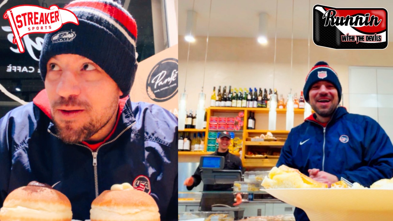 Milano Olympic Hockey VLOG 12 Beef To Die For, Talking With An Old Timer & The Bombolone Bandit