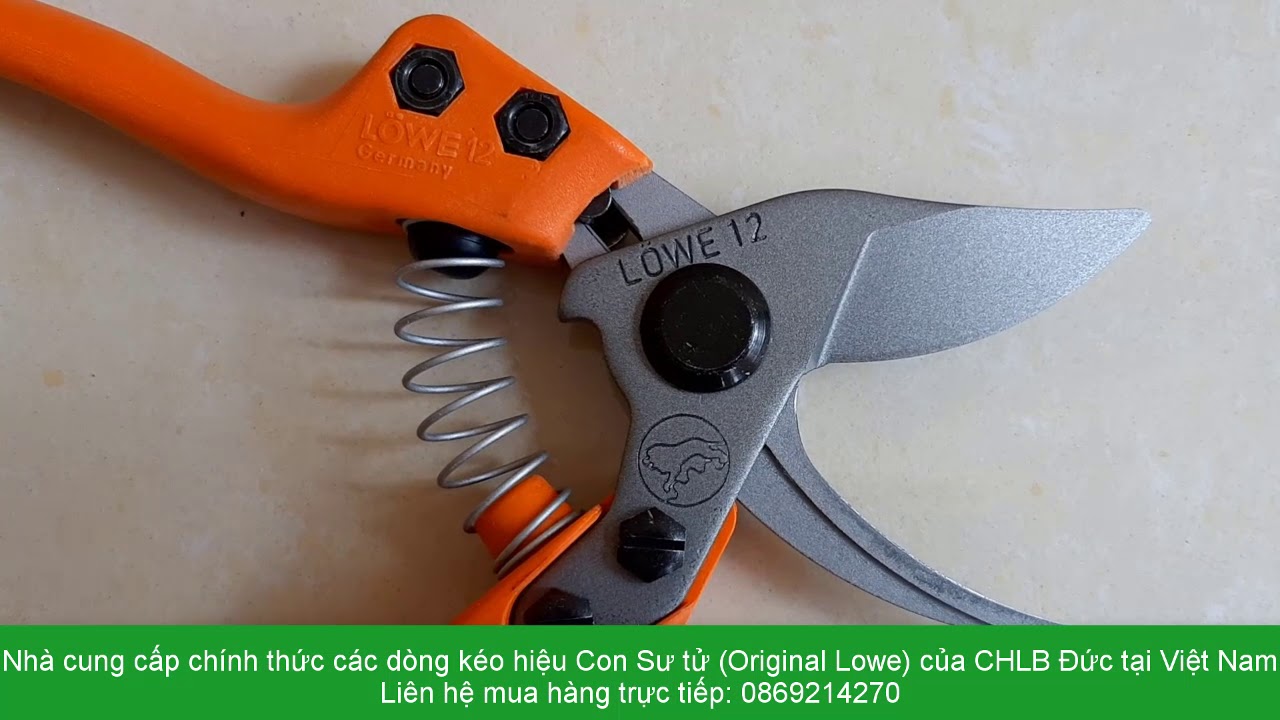 Kéo cắt cành cây chuyên nghiệp từ CHLB Đức - Original Lowe 11.104 & 12.104