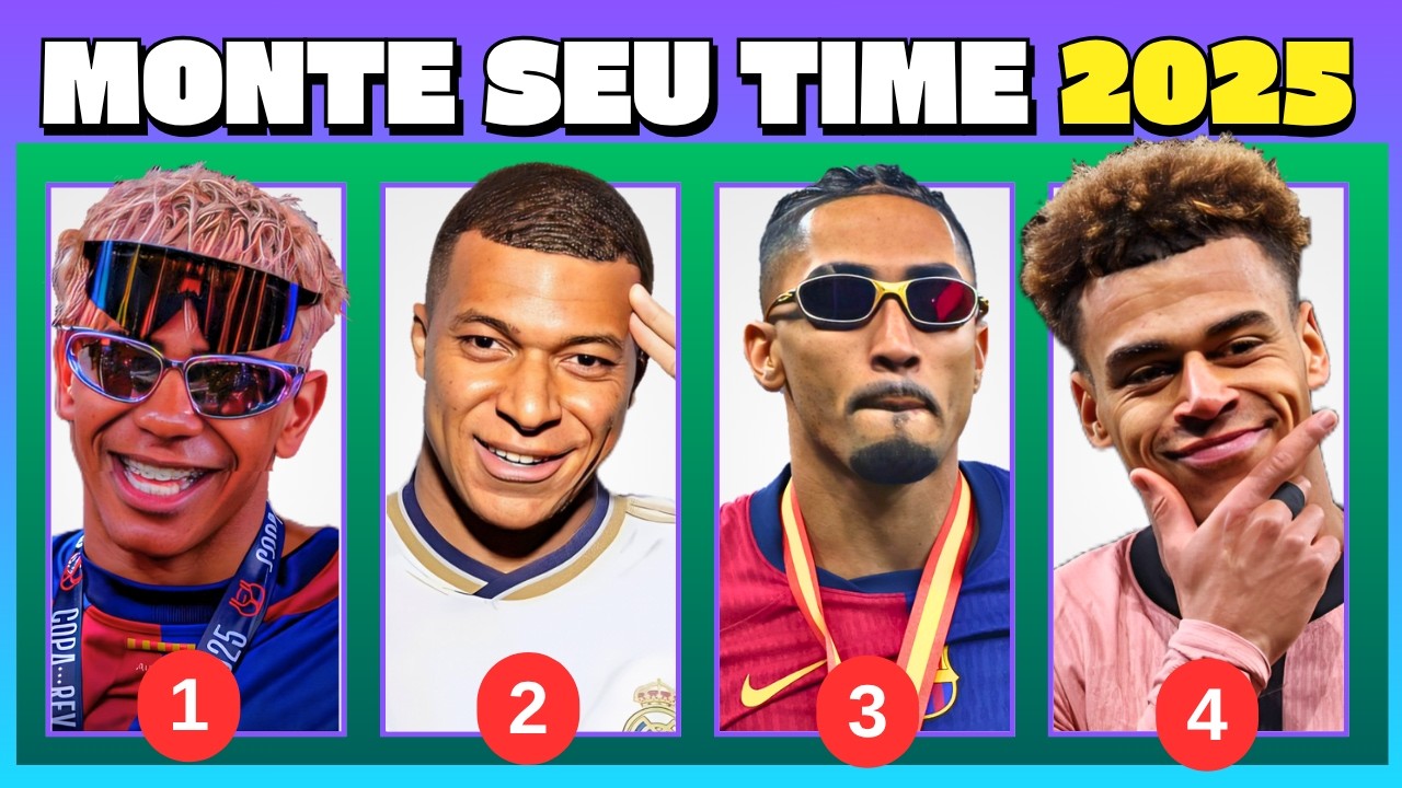 ⚽ MONTE SEU TIME DOS SONHOS / CHAMPIONS LEAGUE 🏆/QUIZ
