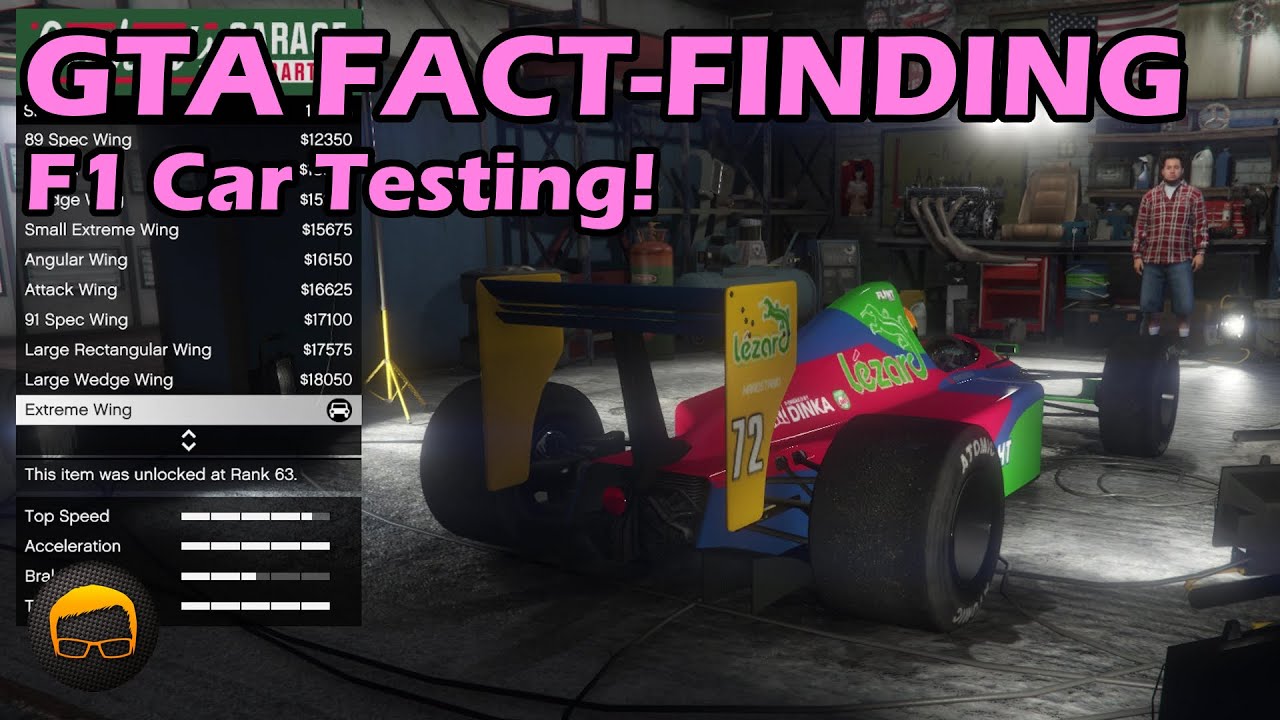 GTA F1 Car Testing! Speed, Setups, Damage, Tyres - GTA 5 Fact-Finding №31