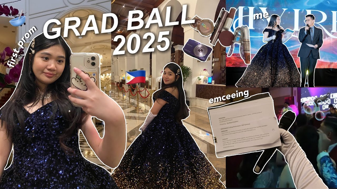 SENIOR PROM 2025 VLOG 🫐💌 hosting the event, first prom, grad ball, partying, friends, etc.