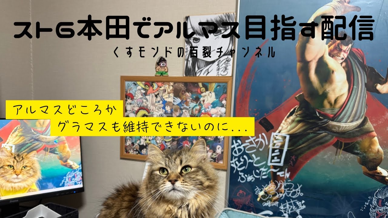 【スト6】本田でアルマス目指してあさのけいこ　百裂チャンネルVol.390　#sf6   #スト6　#スト２  #視聴者参加型  #エドモンド本田 #スト6本田 #サイベリアン
