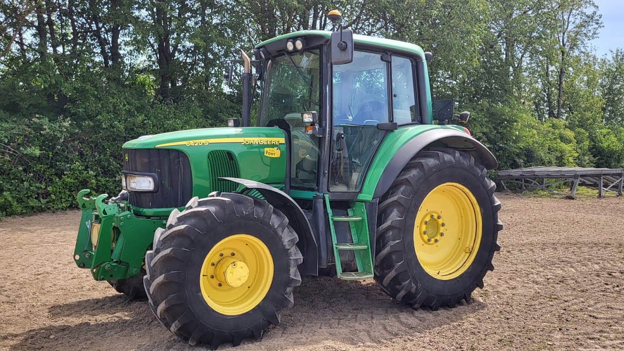Traktor John Deere 6420S, 2003, 120 PS, 5900h, FH, FZ, DL, Germany