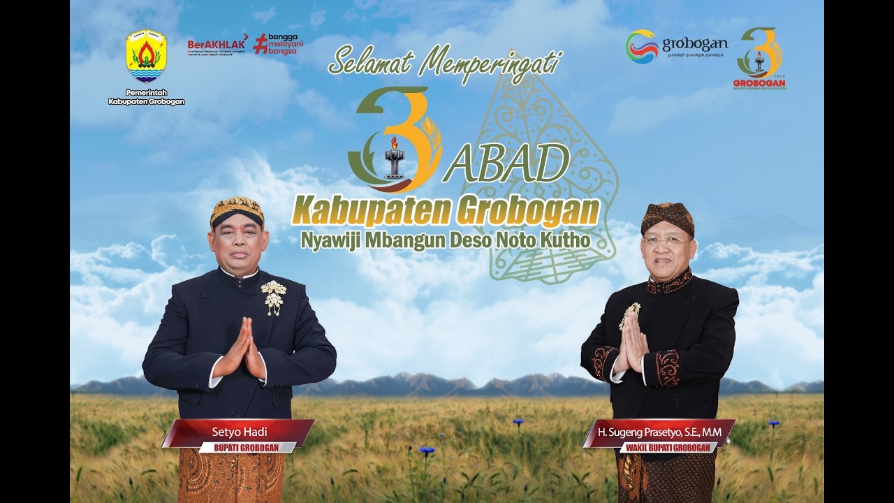 Live 📡: Upacara Peringatan Hari Jadi Ke-300 Kabupaten Grobogan Tahun 2026