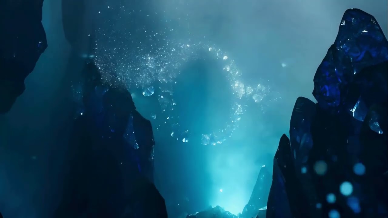 Ice Crystal Cave ❄️ Frozen Ambient Music for Deep Sleep, Relaxation & Meditation (1 Hour)
