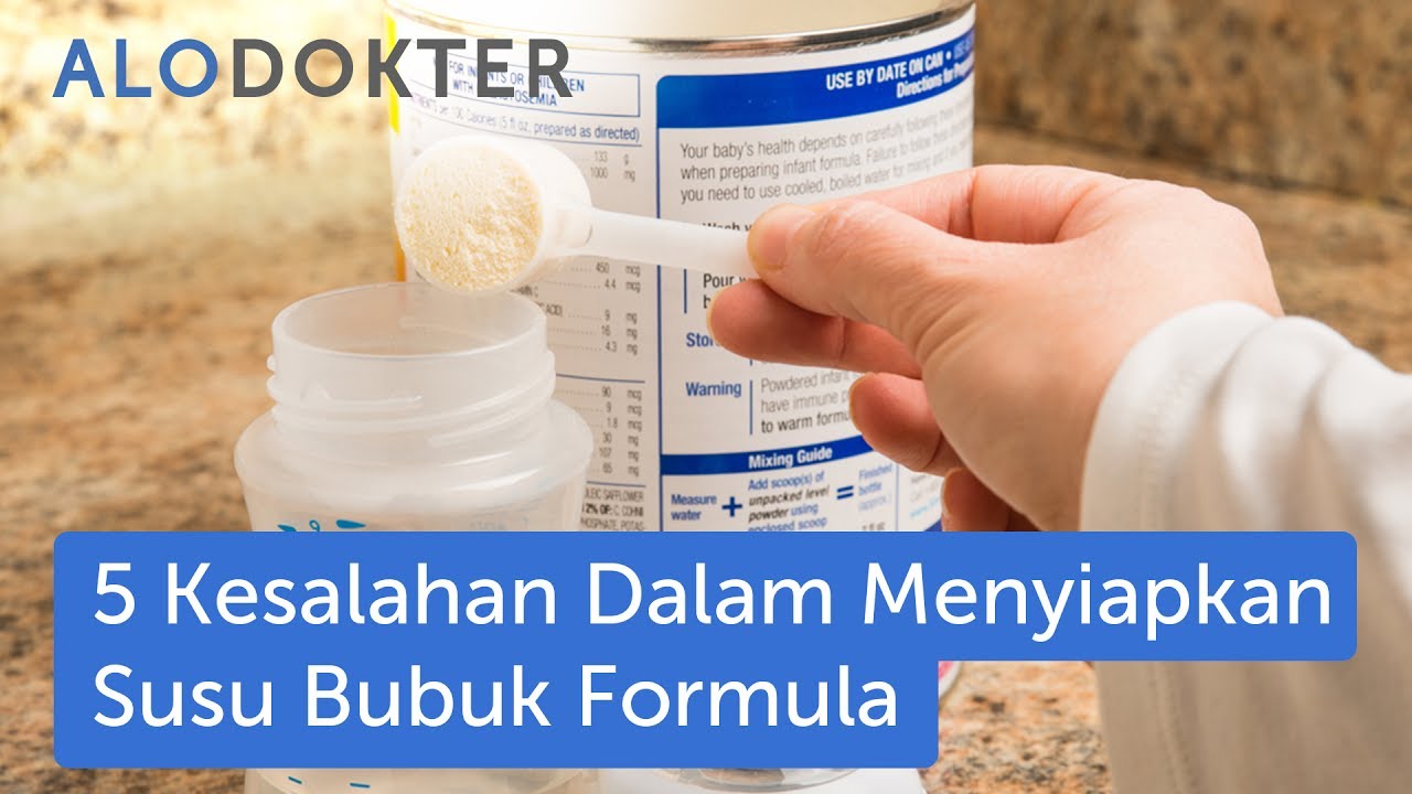 5 Kesalahan Dalam Menyiapkan Susu Bubuk Formula