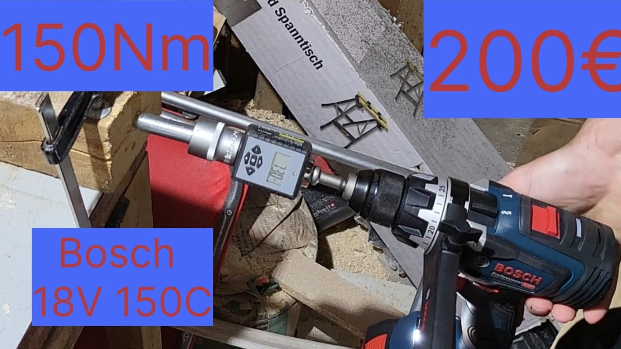 Bosch 18V 150C Akkuschrauber Test und Vergleich / Das 150 Nm Monster