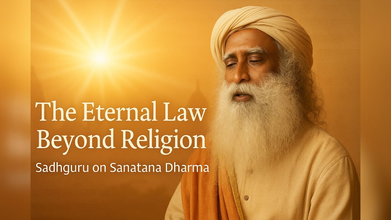 Sadhguru Explains the True Meaning of Sanatana Dharma | Eternal Law of Life & Liberation