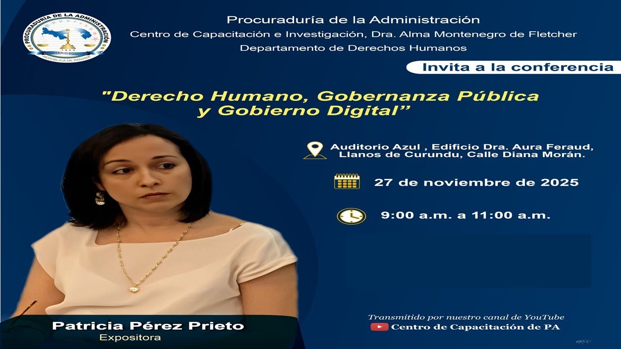 Conferencia: Derecho Humanos, Gobernanza Pública y gobierno Digital.