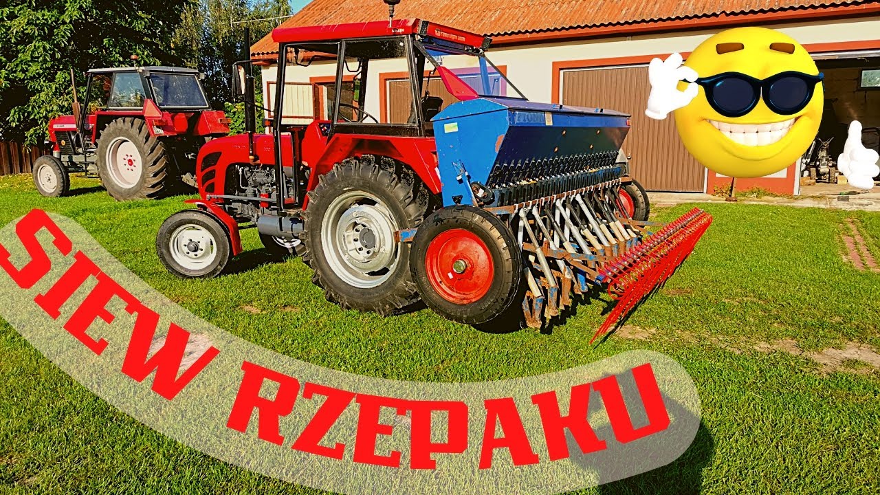 Siew RZEPAKU 2022 Ursus C 360 3P Siewnik FIONA 3m