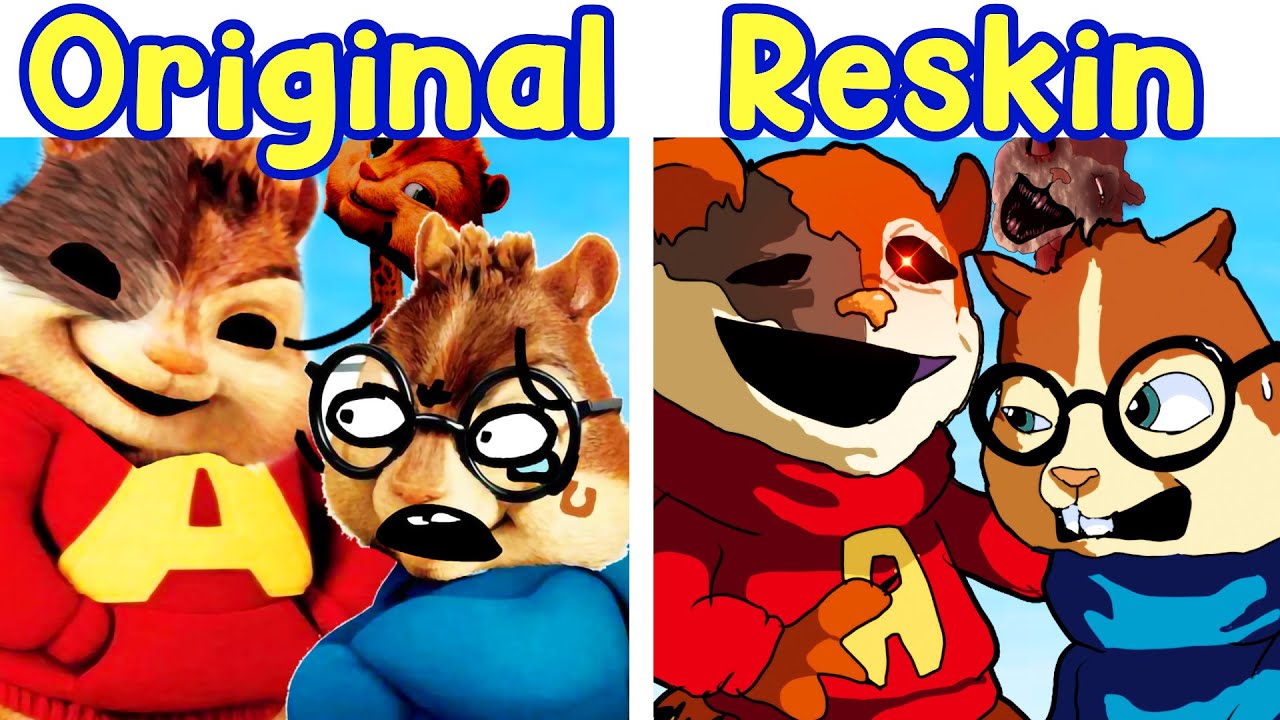 FNF I'm Alvin: OG vs RESKIN (Aethos Chipmunk)