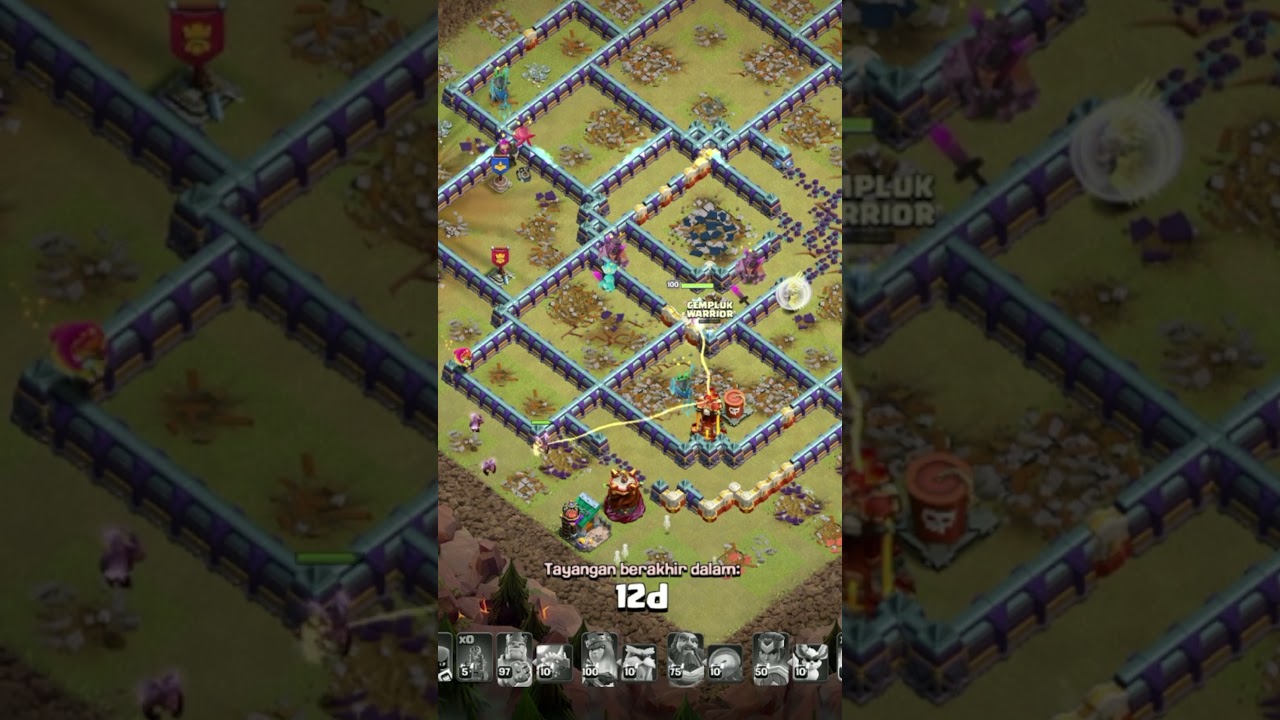 Moment Kocak Challange Base  #coc #clashofclans