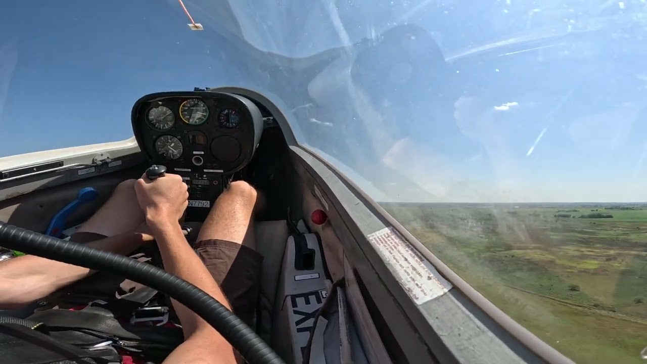 Grob 103 winch launch and flight 4