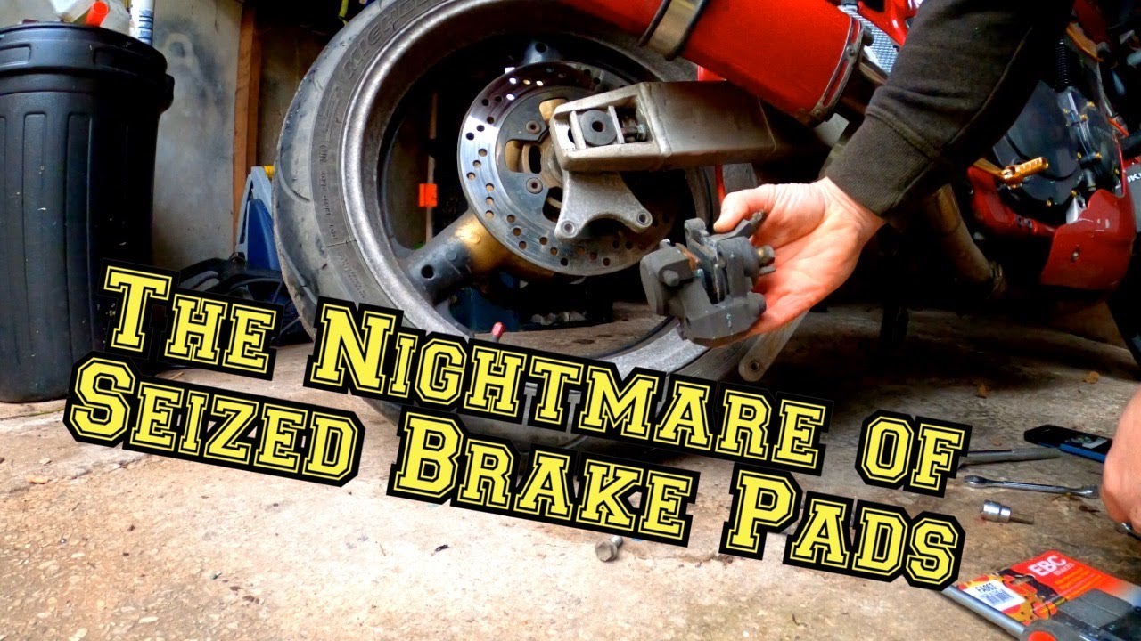 Fitting rear brake pads to a 1998 Suzuki GSF1200 Bandit