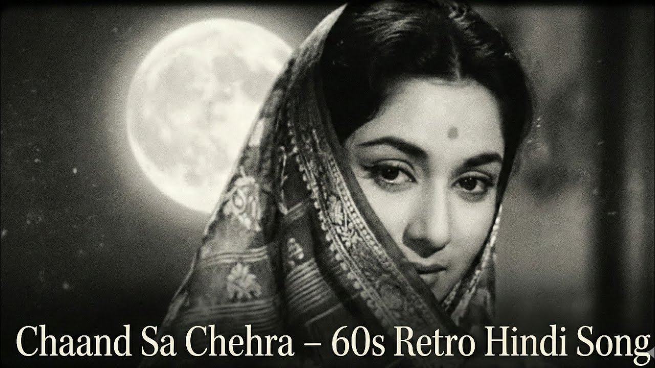 Chaand Sa Chehra | 60s Bollywood Style Hindi Song | Vintage Retro Romance | Old Classic Melody