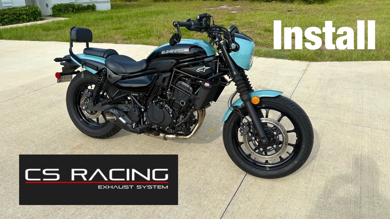 CS Racing full exhaust install on 2025 Kawasaki Eliminator SE