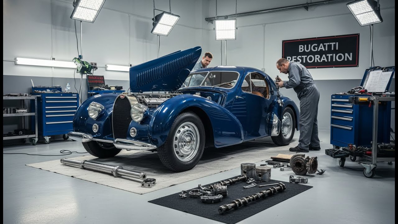  1938 Bugatti Type 57SC Atlantic (Back to Life) Car Restoration.