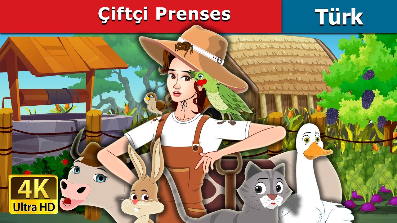 Çiftçi Prenses | The Farmer Princess in Turkish | türkçe peri masalları | 