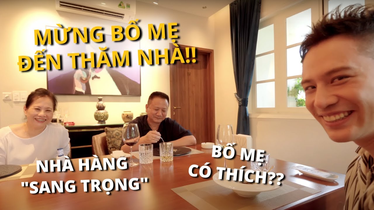 LẦN ĐẦU BỐ ĐẾN THĂM NHÀ!! - Cùng gia đình mình đi ăn trưa // Dinology