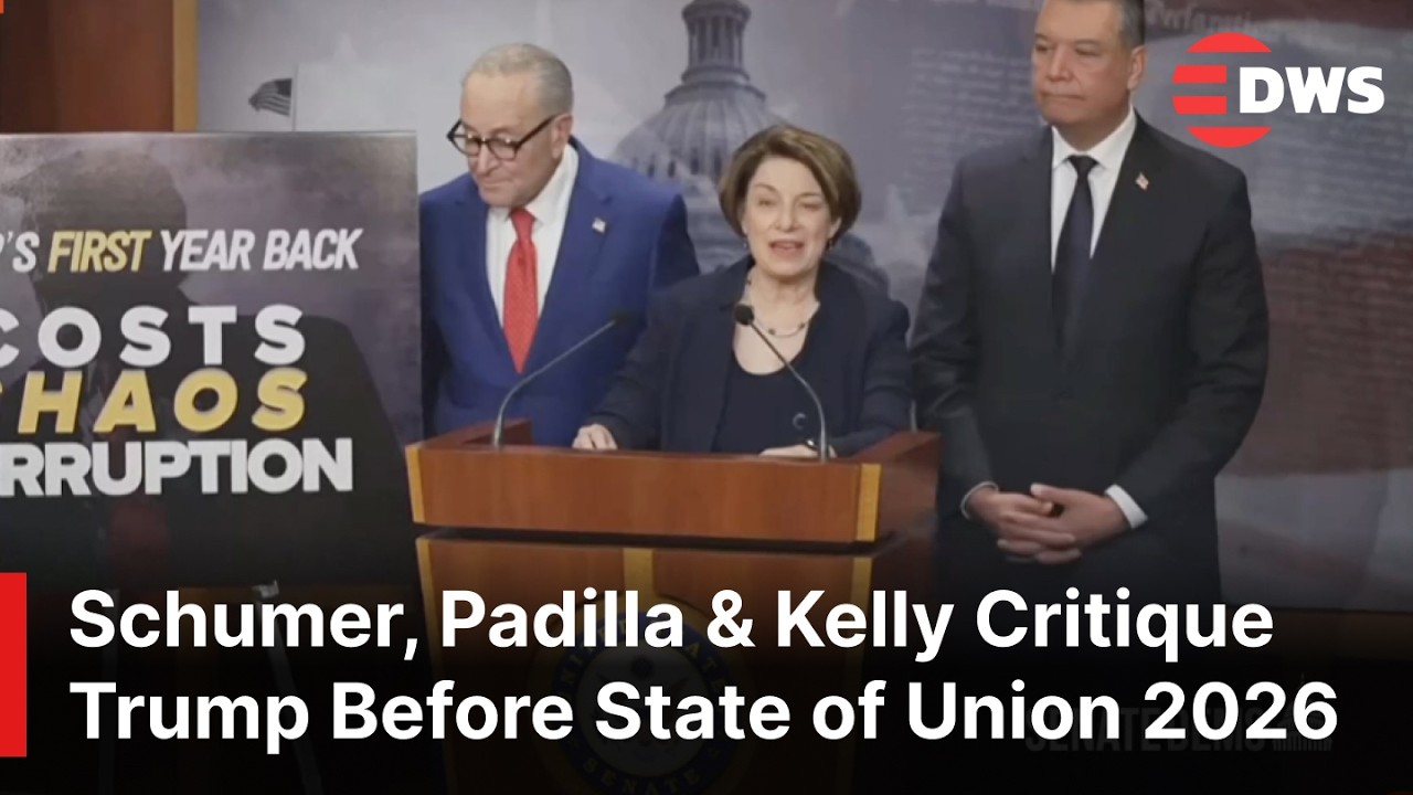 WATCH: Chuck Schumer & Democrats Slam Trump Ahead of SOTU: Costs, Chaos & Corruption | AC1E
