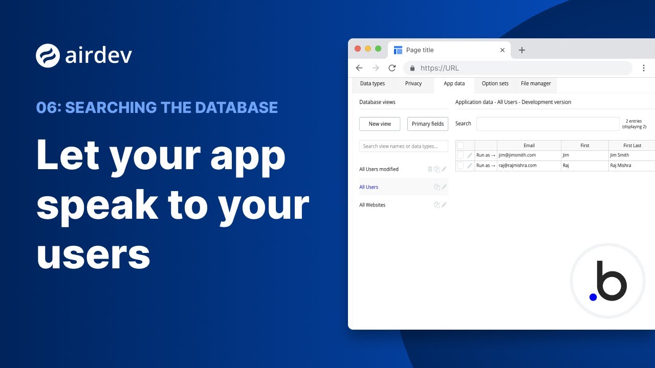 Bubble.io for Beginners: Retrieving data from the database [6/12]
