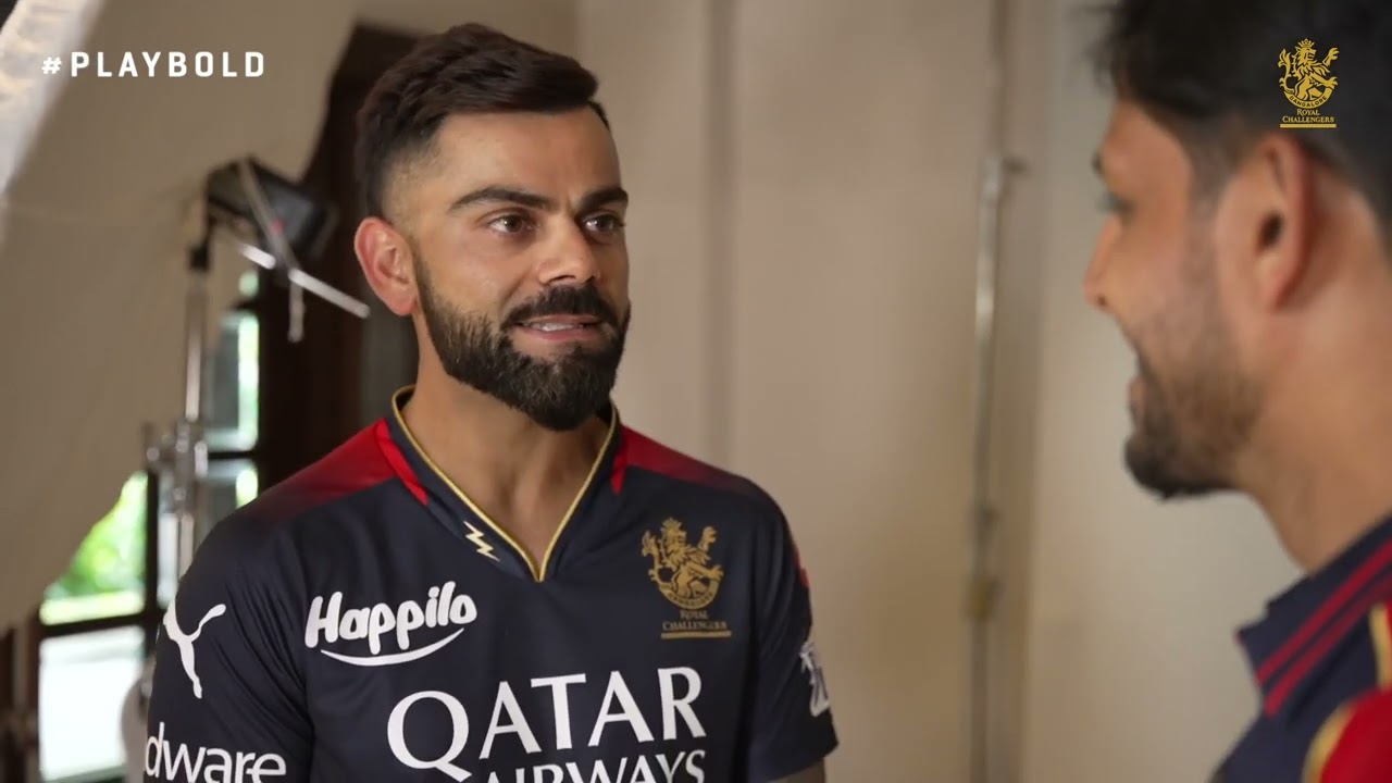 Behind the Scenes with Virat Kohli at RCB Team Photoshoot