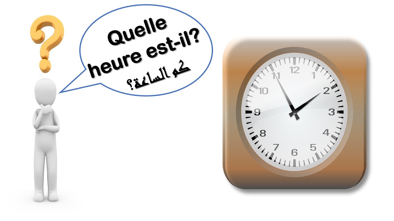 تعلم الفرنسية--كيفية قراءة الساعة بالفرنسية--L'heure
