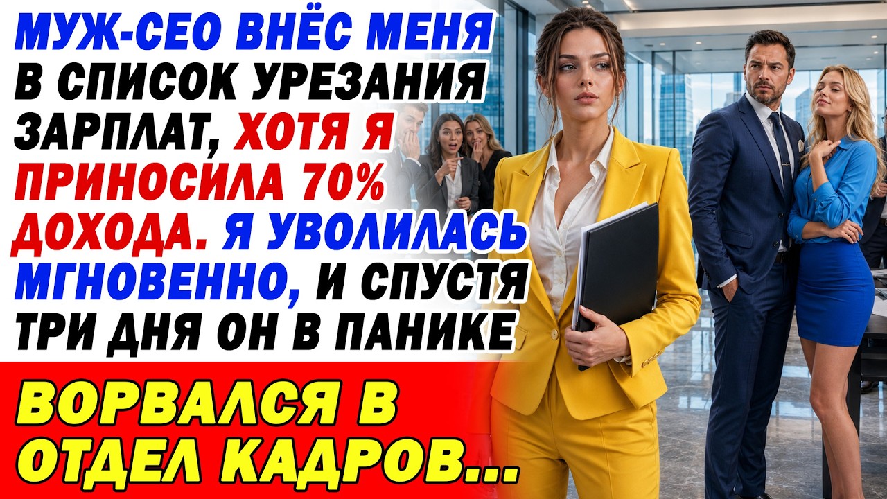 Муж-CEO Внёс Меня В Список На Сокращение Зарплаты. Я Ушла &mdash; И Через 3 Дня Он Обезумел...