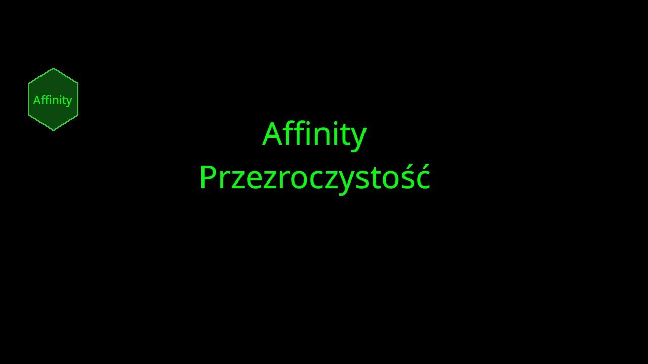 Affinity Przezroczystość