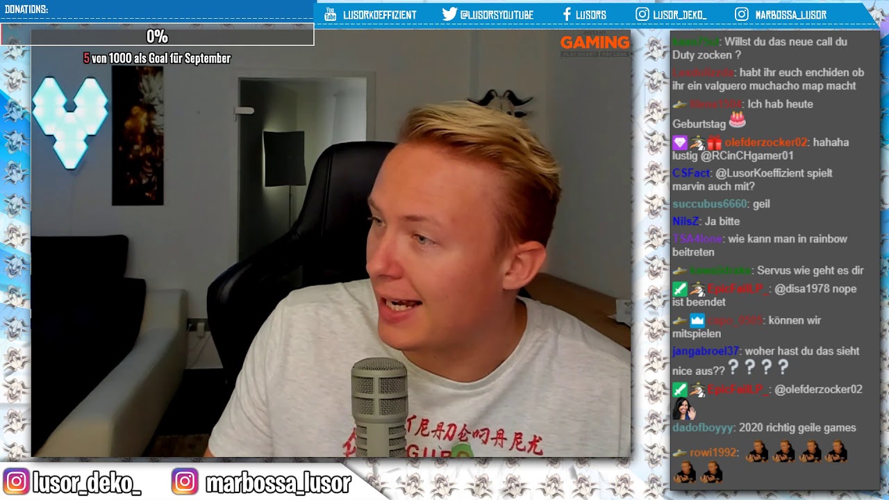 Lusor Koeffizient R6 Stream mit Deko 🔥 vom 01.09.2019