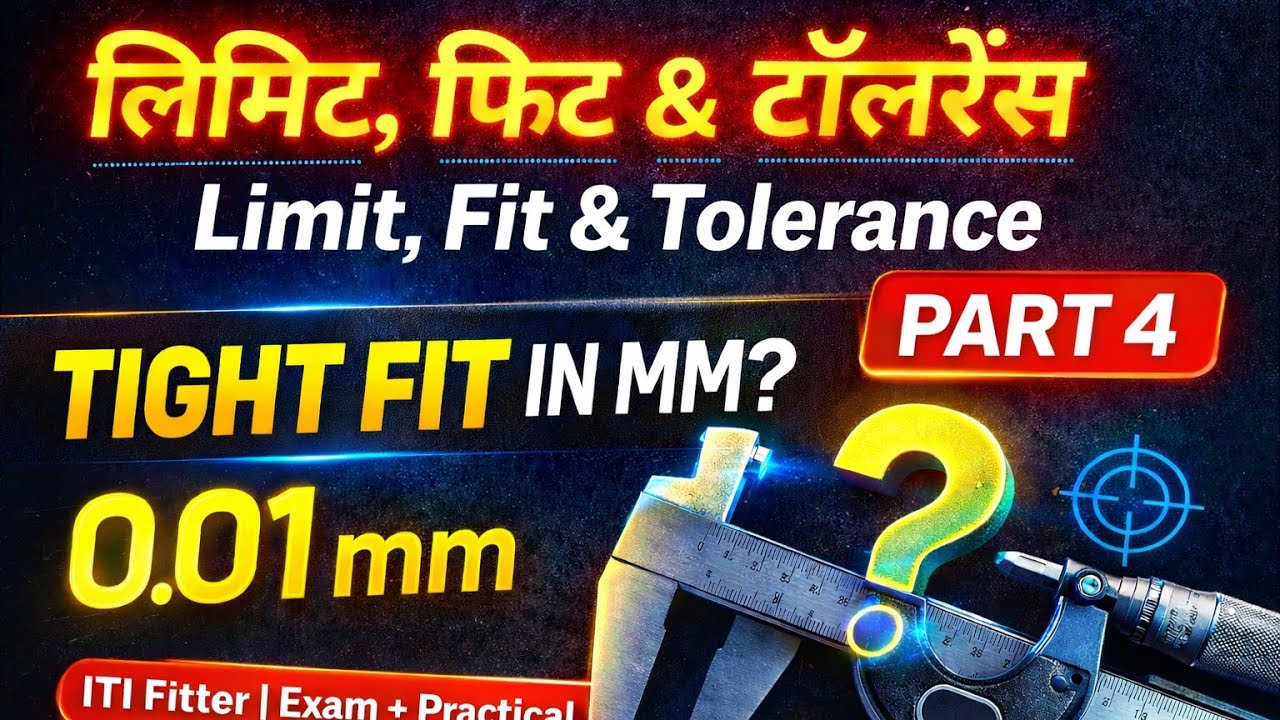 Limit Fit and Tolerance Fitter Theory class by Abhishek Sir Part 5