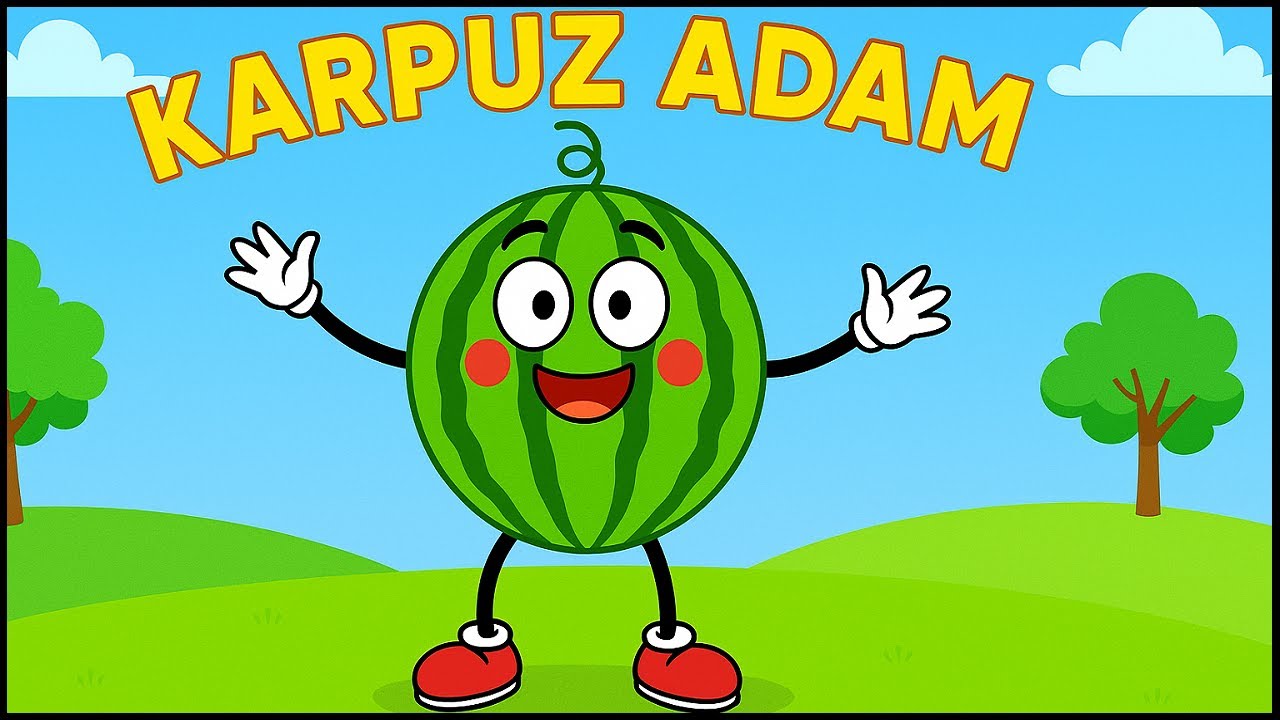 Karpuz Adam Şip Şap Şop | Neşeli ve Komik Çocuk Şarkısı | Minnak Çocuk Şarkıları