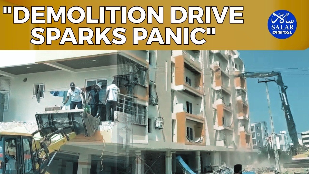 HYDRAA Launches Massive Demolition Drive in Sangareddy, 45 Families Face Evacuation