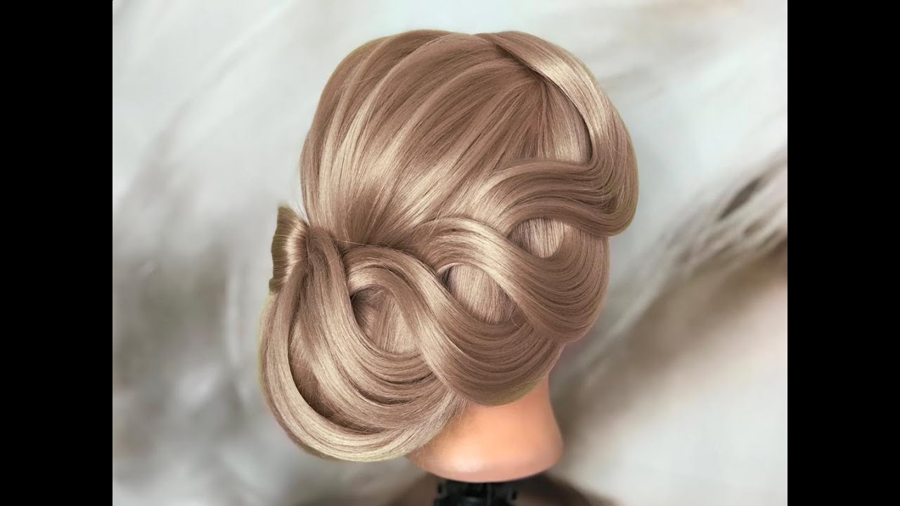 Hairstyle _hair training _اموزش شینیون شیک_شینیون جدید