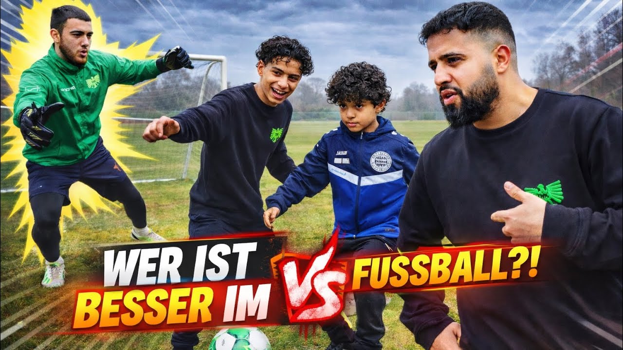 NAYEF VS ABDUL & ADAM ! WER SPIELT BESSER FUSSBALL??