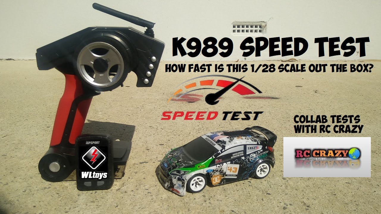 WLTOYS K989 Stock Speed Run Test - Collab with RC Crazy 👍