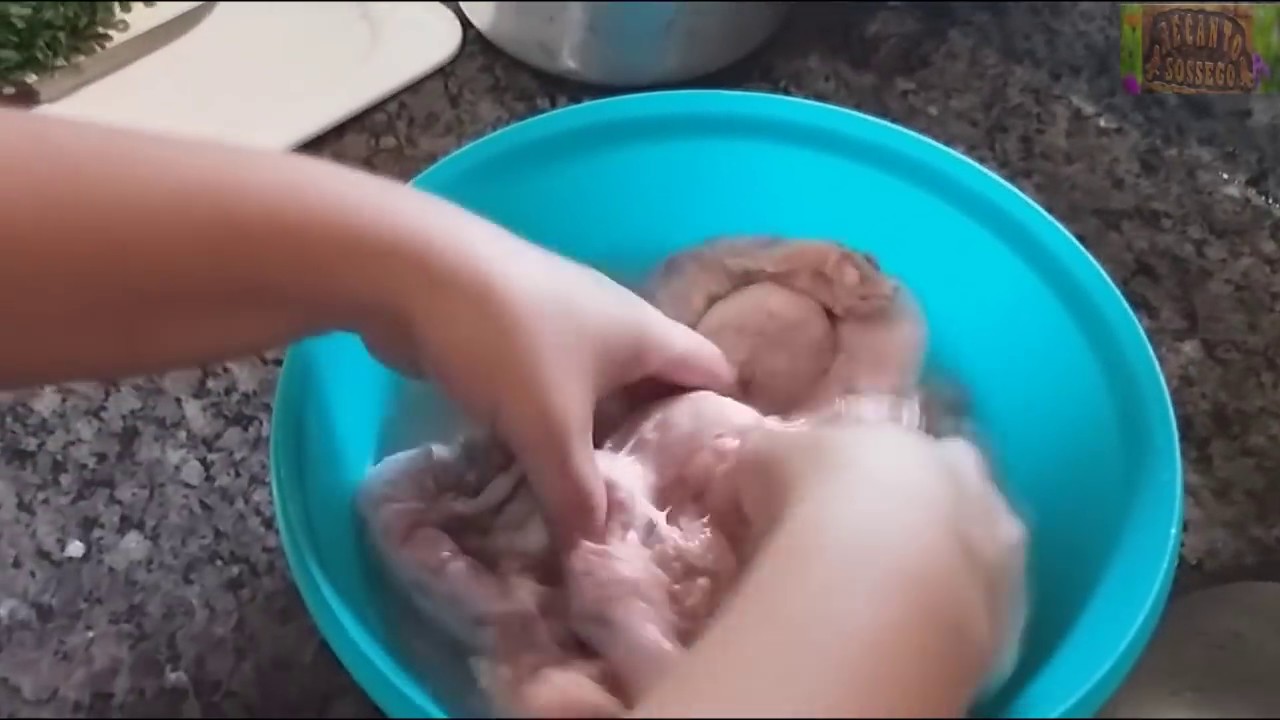 PESCOÇO DE FRANGO - LIMPEZA E PREPARO - VIDA NA ROÇA - Coisas da Roça - Natureza - Recanto Sossego