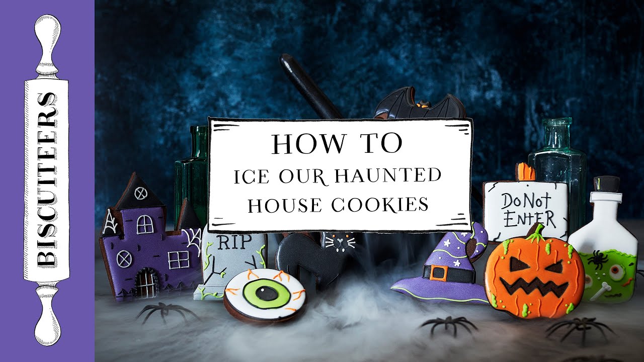 How to Ice our Halloween Haunted House Cookies | Hand-Iced Biscuits | Biscuiteers Baking Company