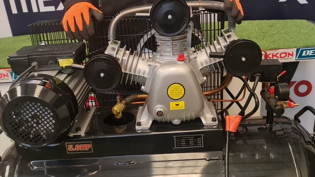 Compresor De Aire Industrial 250lt 5hp 3 Pistones MYKKON