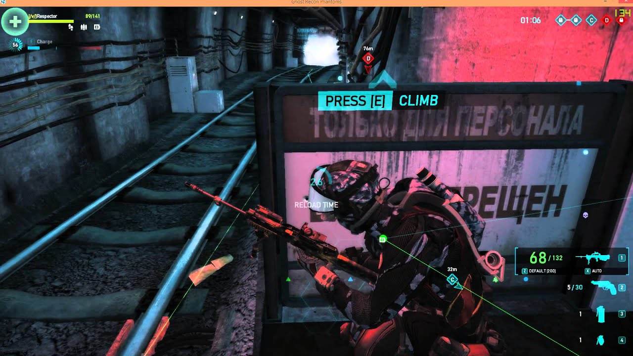 Ghost Recon Phantoms - 4 vets vs. 4 vets on Metro [FullHD]