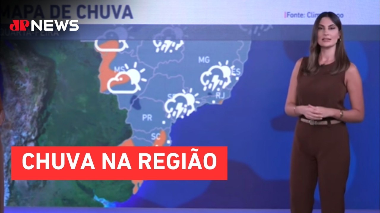 Previs&atilde;o do Tempo: Sudeste em aten&ccedil;&atilde;o para temporais nesta quarta (1&ordm;)