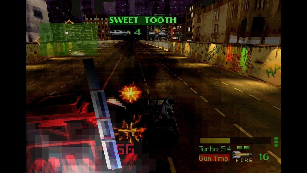Twisted Metal 1995 playthrough with Roadkill