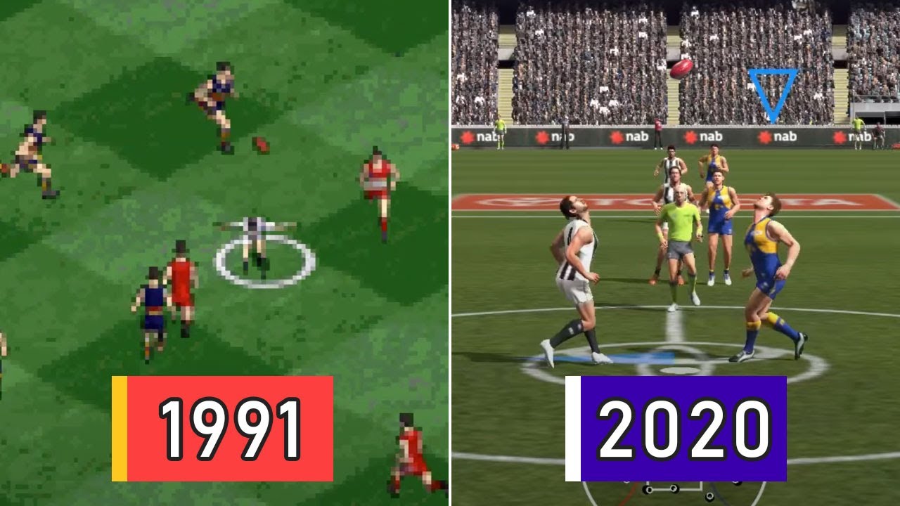 Эволюция AFL — видеоигры по австралийскому футболу 1991–2020