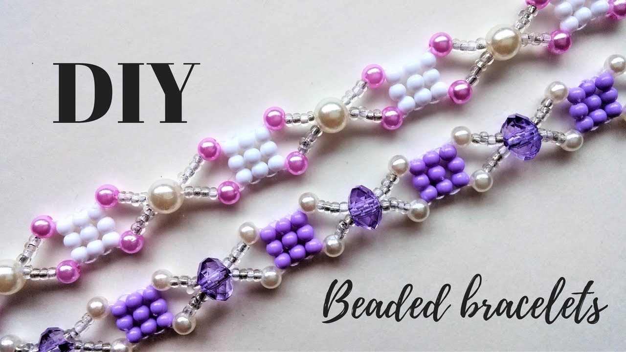 Beading Tutorial. DIY Bracelets. Easy beading pattern for beginners
